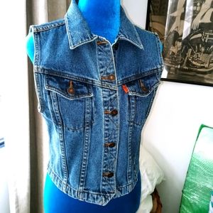 Ladies Levi's Denim Bike style Vest